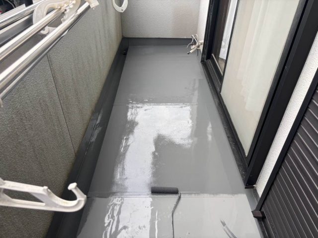 筑紫野市でベランダにウレタン防水工事