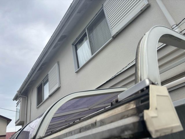 筑紫野市の破損した屋根のフレーム