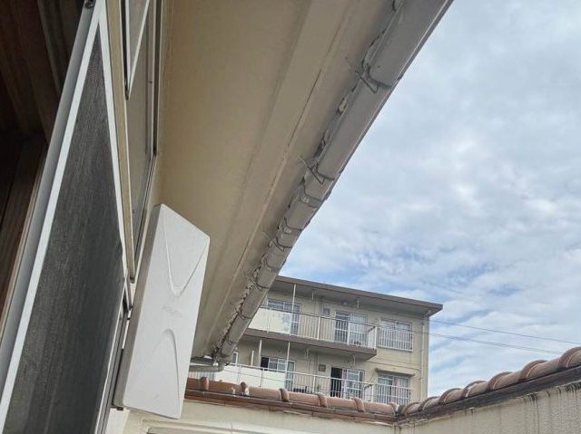 筑紫野市で点検した軒樋