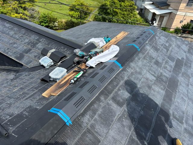 太宰府市で換気棟の防水処理