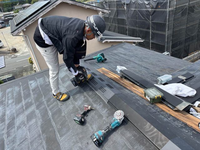 太宰府市で換気棟を施工