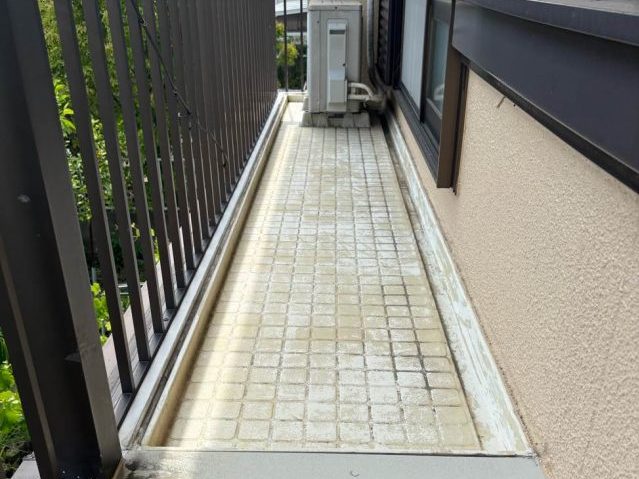 筑紫野市のベランダ防水調査
