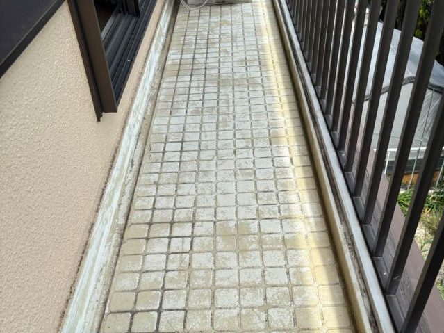 筑紫野市のベランダ防水点検