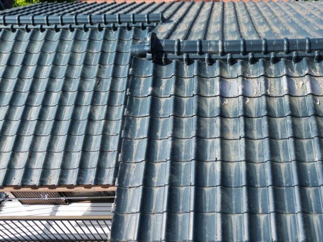 小郡市の劣化した瓦屋根