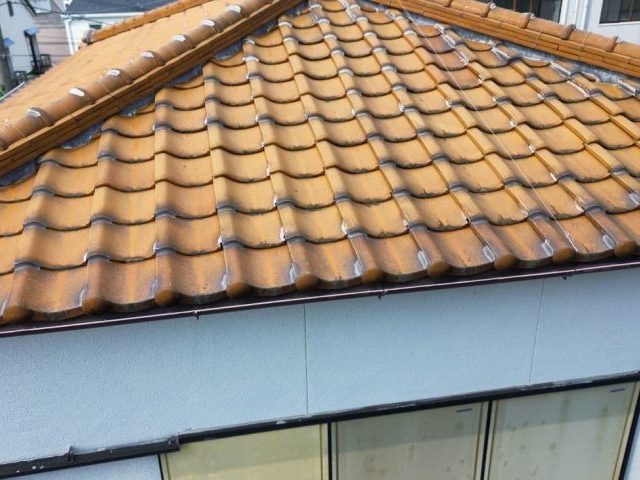 小郡市で調査した瓦屋根