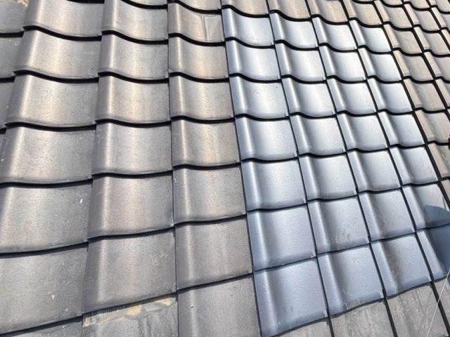 太宰府市で天窓を塞いだ瓦屋根