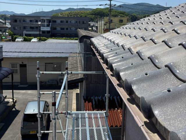 筑紫野市で雨樋を調査