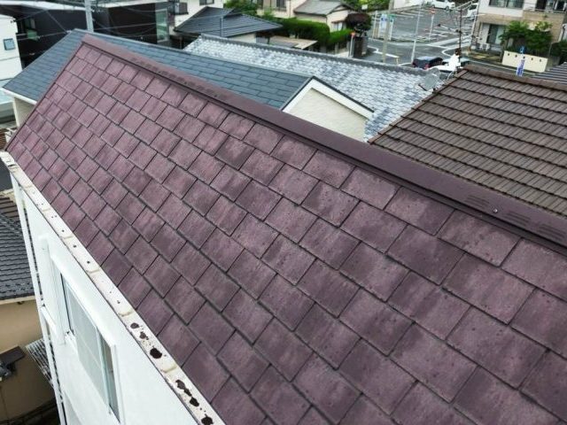 太宰府市でスレート屋根を調査