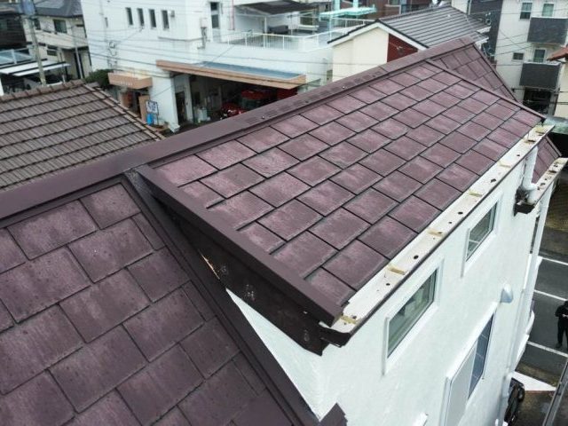 太宰府市で調査したスレート屋根