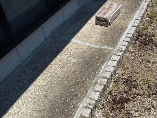 小郡市で乾燥させた土間