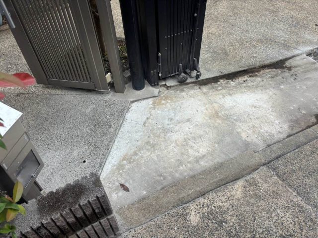小郡市で確認した土間の割れ