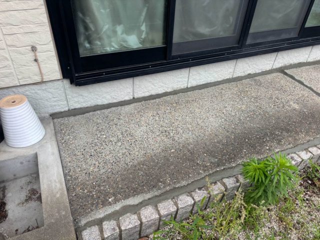 小郡市で土間の割れ補修後
