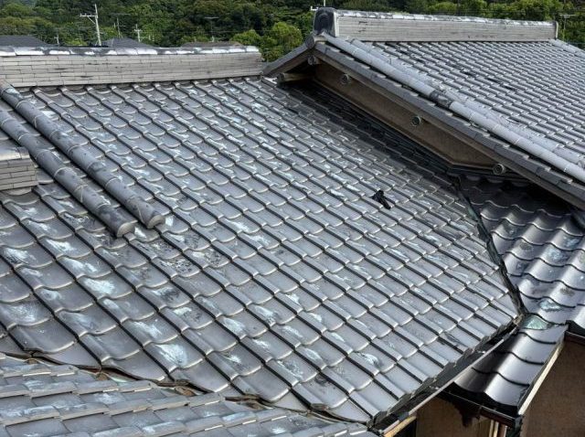 小郡市で調査した瓦屋根