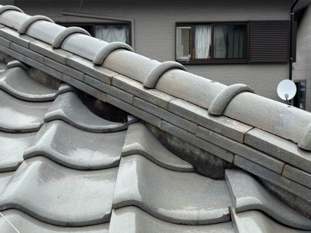 小郡市の調査で見つかった漆喰の劣化