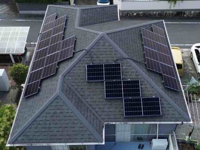 太宰府市で設置した太陽光パネルシステム