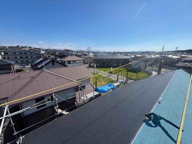 太宰府市で屋根材施工