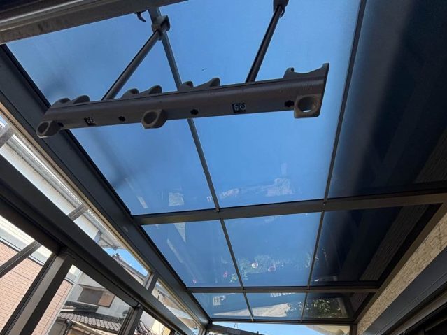 太宰府市でサンルーム屋根の交換