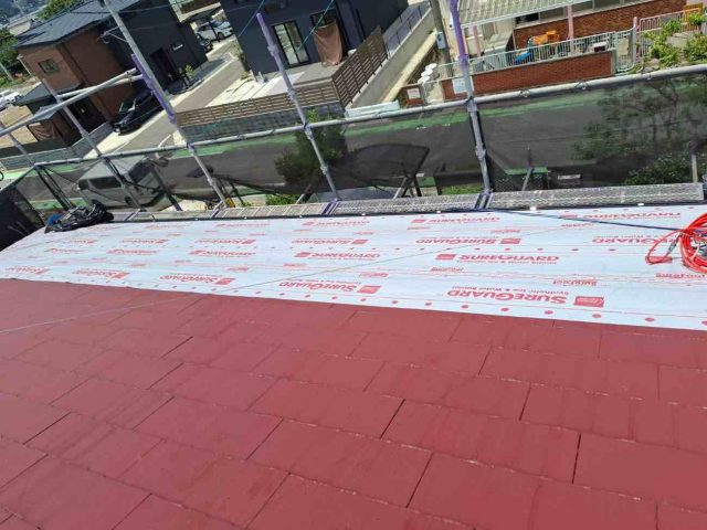 太宰府市で屋根カバー工事