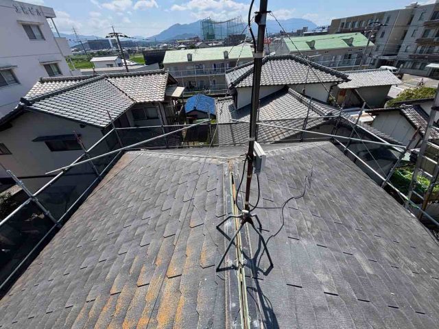 筑紫野市で板金を撤去した屋根