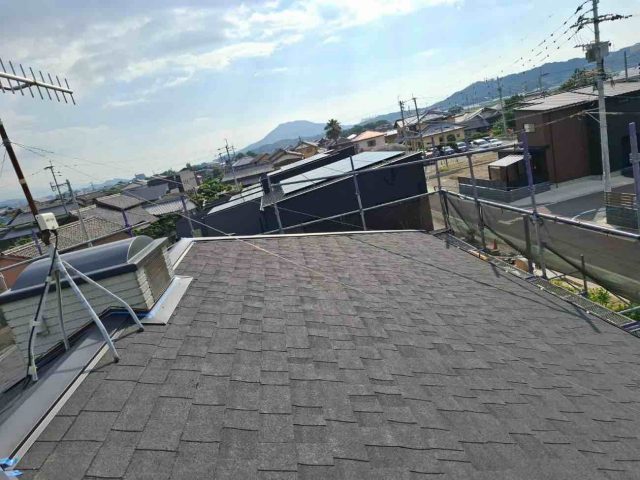 太宰府市で棟板金を施工