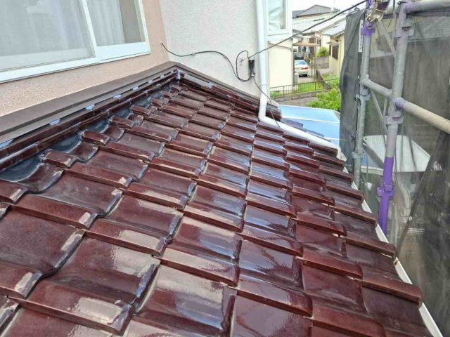 小郡市で葺き直しと漆喰補修完了