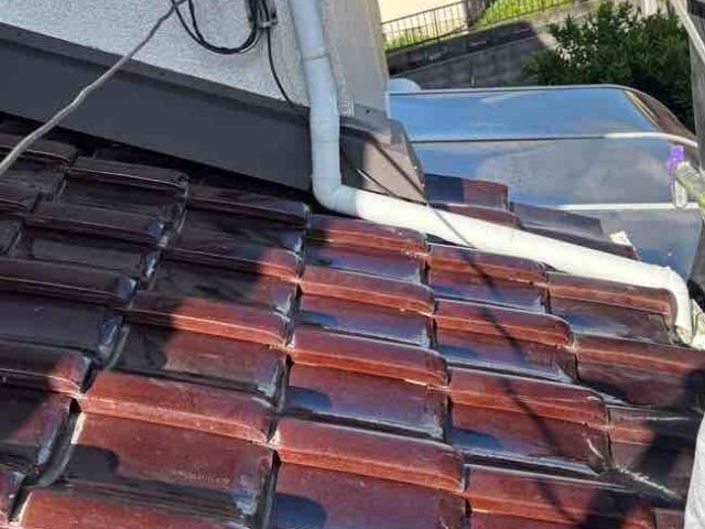 小郡市にて板金工事が完了した屋根