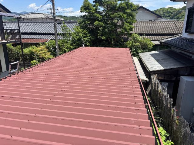 太宰府市で調査した金属屋根