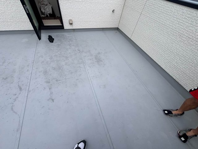 太宰府市で調査を実施した屋上
