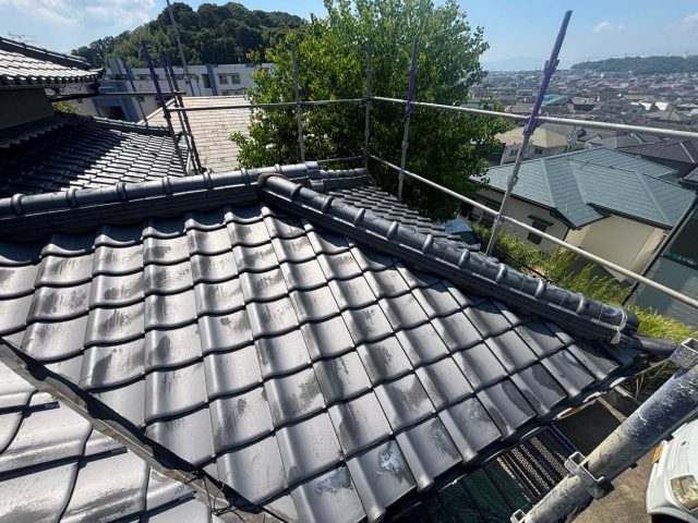 【筑紫野市】屋根調査｜瓦の割れ・谷板金の劣化から化粧スレートへのリフォームを検討