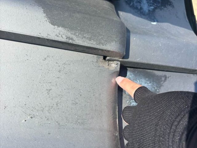 筑紫野市で瓦の欠けを確認