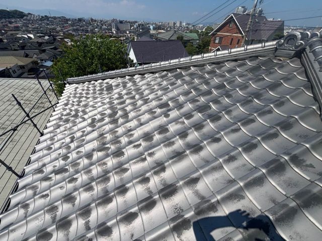 筑紫野市で瓦屋根のリフォーム調査