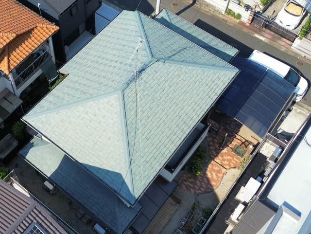 小郡市で台風被害を調査した屋根