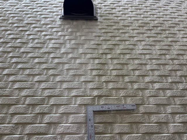 太宰府市の外壁に発生した苔