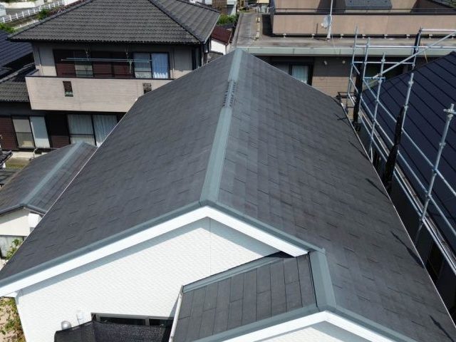【太宰府市】戸建てスレート屋根を調査｜強風後に発生した屋根の剥がれを確認