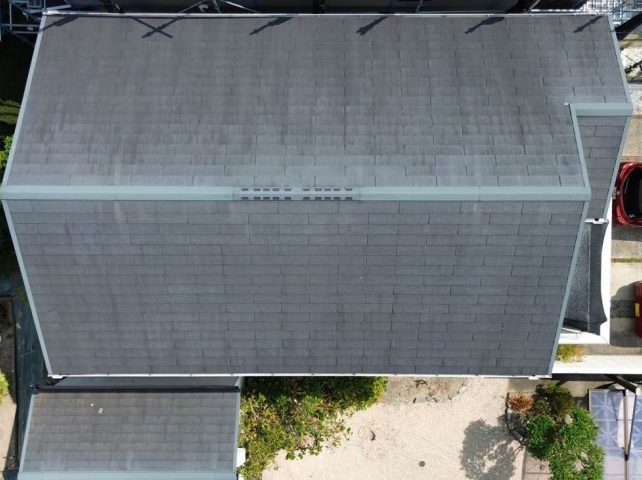 太宰府市で屋根のドローン撮影