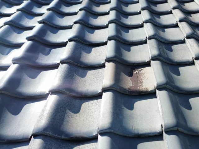 太宰府市で見つかった瓦の劣化