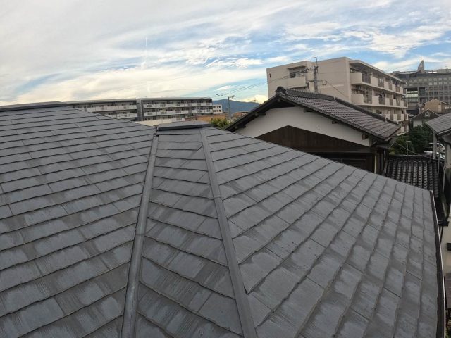 小郡市の老朽化が進んだスレート