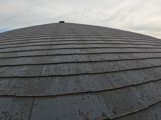小郡市の調査で見つかったスレートの劣化