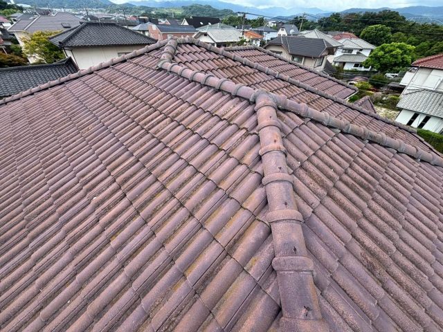 小郡市で瓦屋根の調査