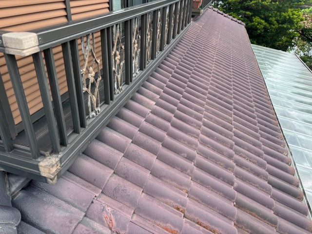 小郡市で調査した差し掛け屋根