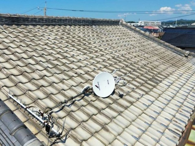 小郡市で調査した介護施設の瓦屋根