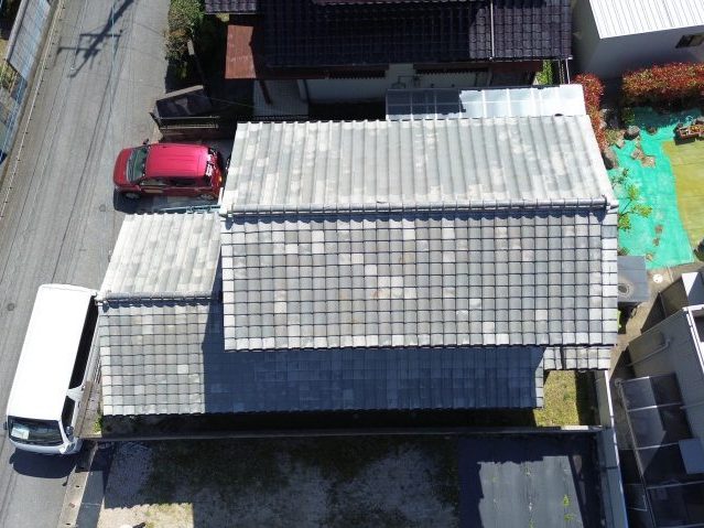 筑紫野市の屋根のドローン調査