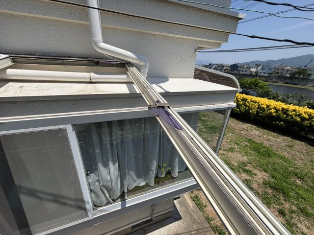 筑紫野市の強風被害を受けた樹脂屋根