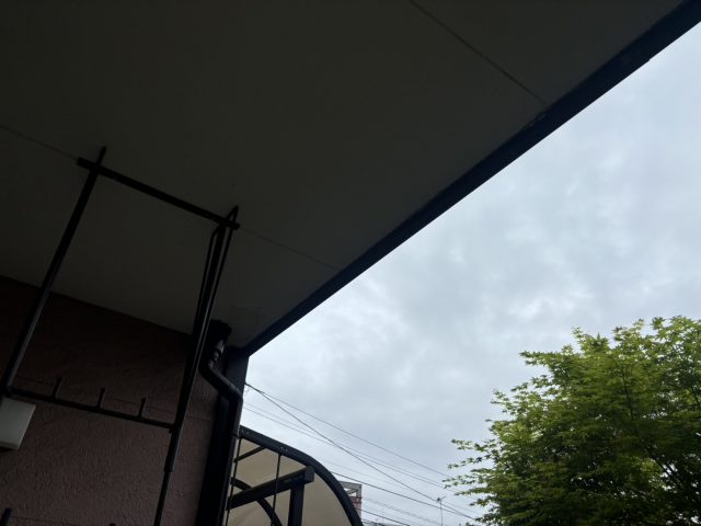 小郡市の調査で補修提案した軒天